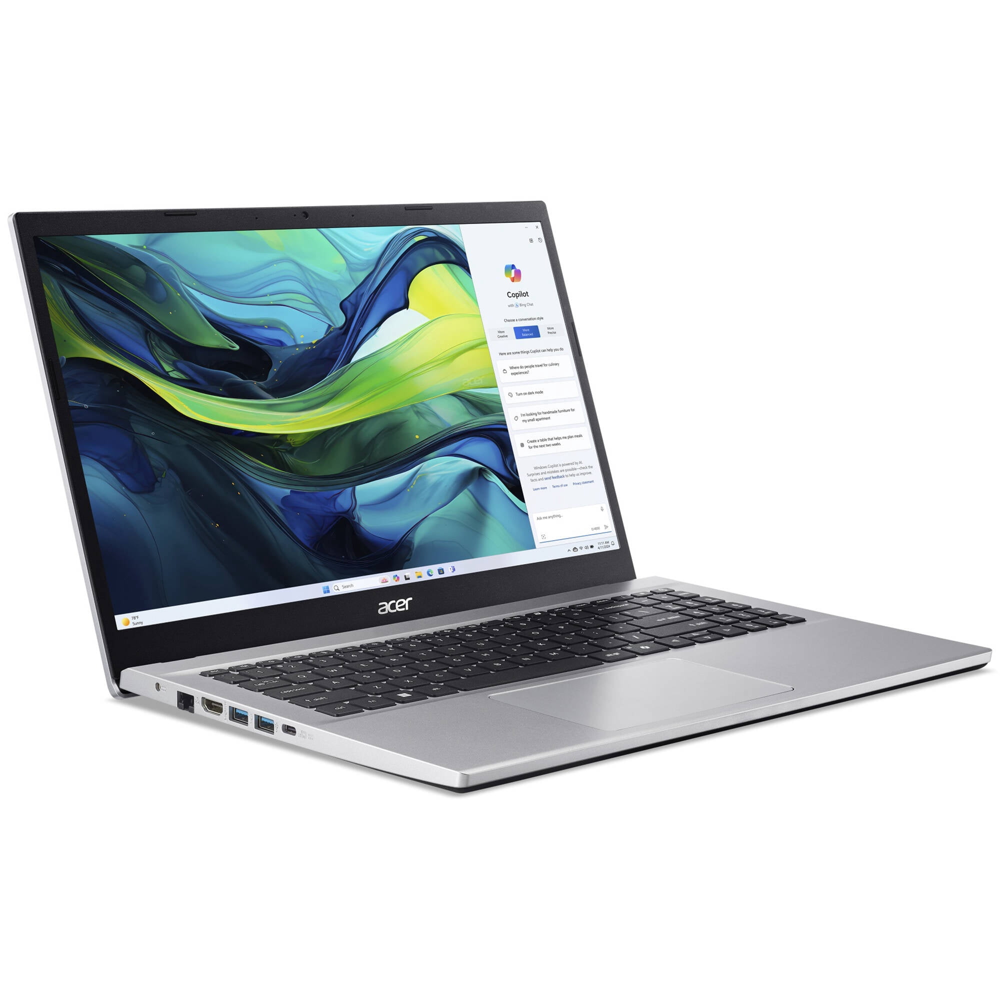 Acer Aspire Go 15.6" FHD Laptop, AMD Ryzen 7 7730U, 32GB RAM, 1TB SSD, Windows 11 Home