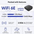 thumbnail image 3 of Restored 2 Pcs Wyze AXE5400 Tri-Band Wi-Fi 6E Mesh Router Pro, Covers up to 4000 Sq. Ft, 150+ Devices, Replaces Legacy Routers for Whole Home Coverage, Supports Wired Backhaul (Refurbished), 3 of 7