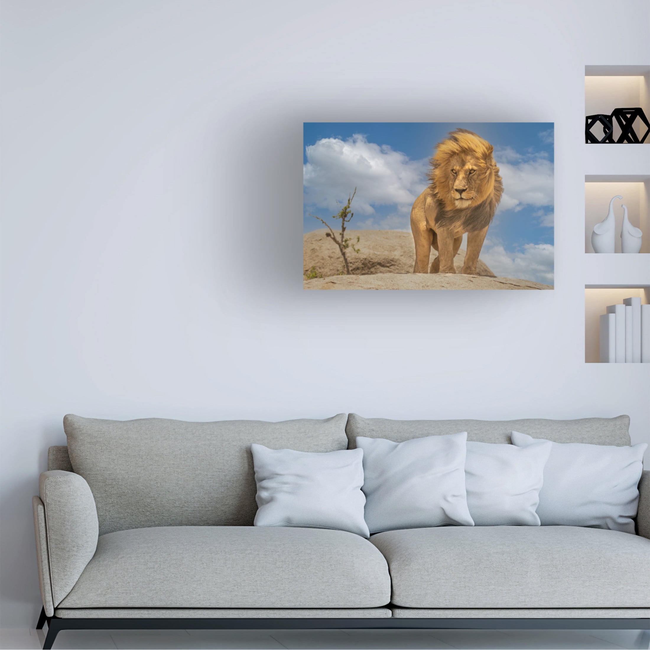 Trademark Fine Art Yogesh Bhatia The Lion King Canvas Wall Art