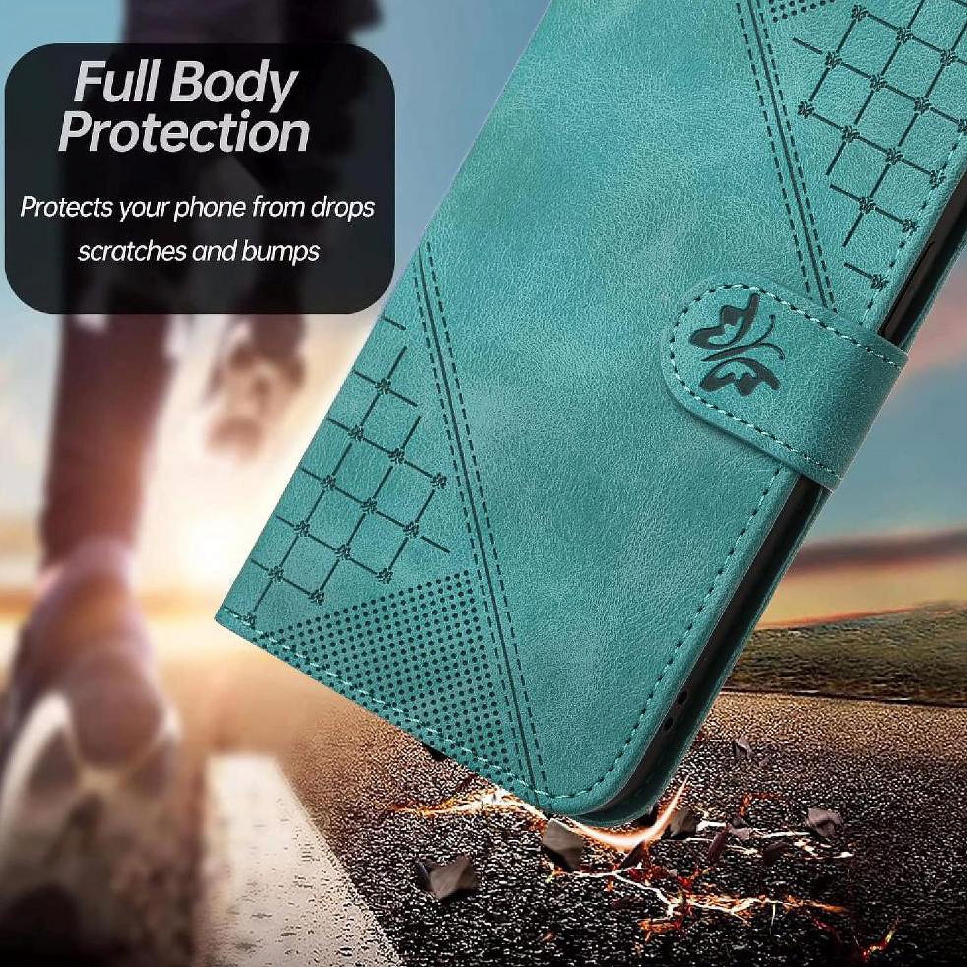 Flip Case for Samsung Galaxy S25 Fe with Detachable Hand Strap High Quality Leather Phone Case Embossed Butterfly and Credit Card Slot