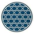 thumbnail image 6 of SAFAVIEH Courtyard Allison Geometric Bordered Indoor/Outdoor Area Rug, 2' x 3'7", Navy/Beige, 6 of 9