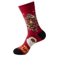 thumbnail image 2 of Luxalzxs Ugly Christmas Socks Cotton Holiday Socks Winter Warm Crew Socks Funny Colorful Socks for Women Men, 2 of 4