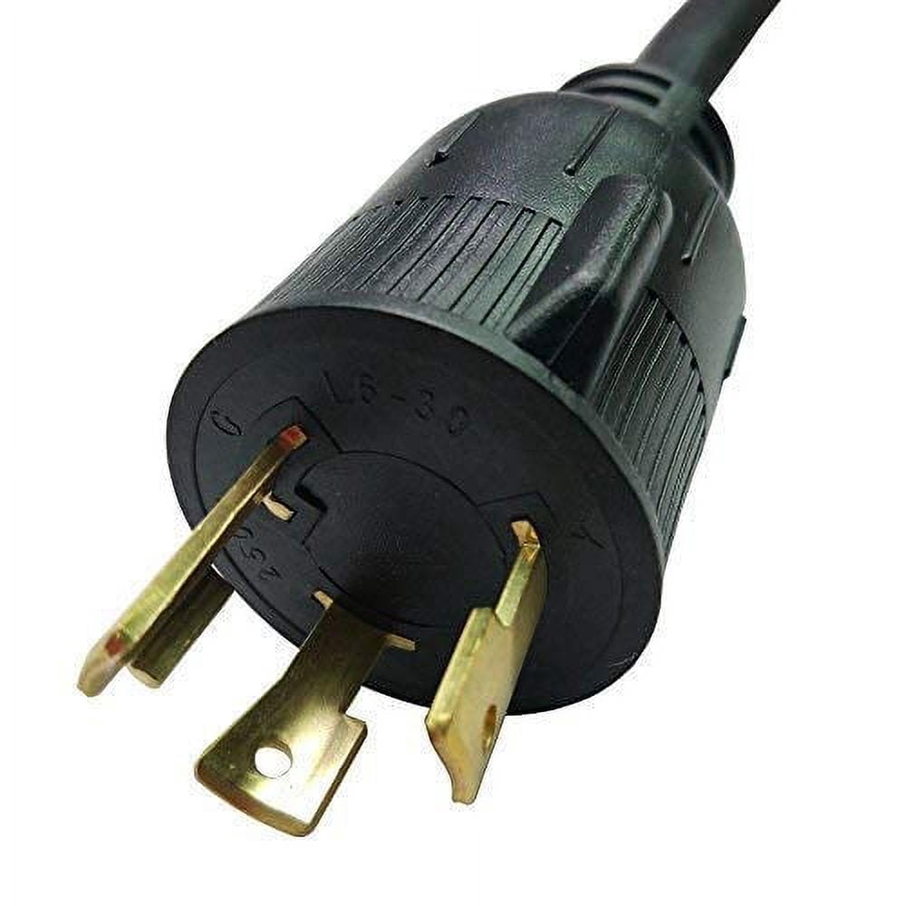 Parkworld 885392 Welding Adapter cord L6-30 Plug 3-Prong 30A Locking Male to 6-50 Receptacle 50 AMP Female