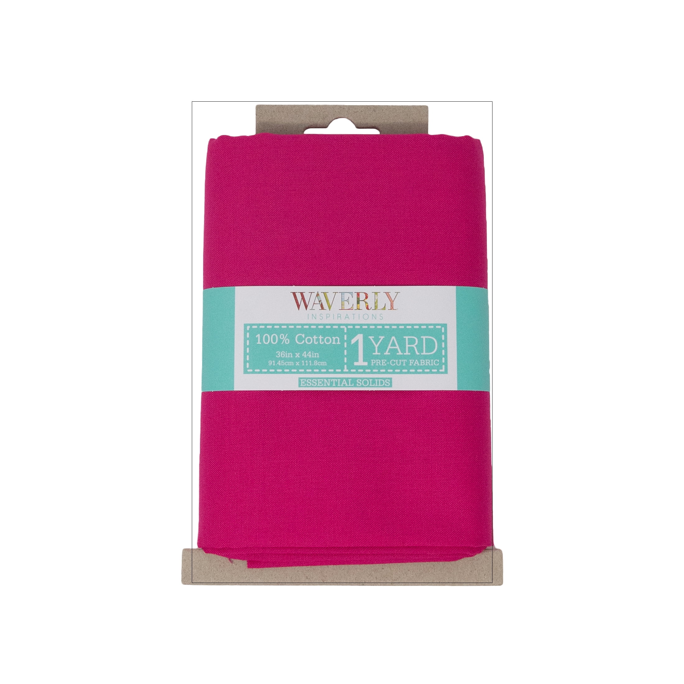 (3 pack) Waverly Inspirations 1 Yard Cut 100% Cotton Solid Fabric Solid Magenta 44" Wide for Quilting & Sewing