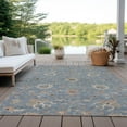 thumbnail image 6 of Addison Rugs Chantille Indoor/Outdoor Traditional Global Denim Washable Rectangle Rug, 8' x 10', 6 of 6