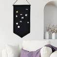 thumbnail image 3 of Colgante de pared Broche Pin Exhibidor Organizador Almacenamiento Pendientes Negro, 3 of 9