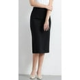 thumbnail image 4 of Women’s Classic Below Knee Pencil Skirt Stretch Line Midi Skirt of Business Casual Outfits, 4 of 6