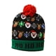 thumbnail image 4 of Gorro de Navidad LED Gorro de punto navideño con luces Gorro de Navidad suave Gorro de suéter Gorro para regalos de fiesta de año nuevo Suministros Papá Noel y alces, 4 of 7