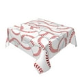 thumbnail image 2 of Wukai Baseballs Waterproof Tablecloth for Kitchen Dining, Fits Square Tables for 2-4 Seats -54"x54", 2 of 7