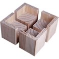 thumbnail image 1 of Set of 4 Furniture Risers Wooden Furniture Risers, Desk Bed Riser Furniture Leg Lift Feet Up for Desk Table Bed(Size:5x5x8cm), 1 of 4
