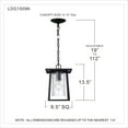 thumbnail image 4 of Quoizel Lodge 1-Light Mystic Black Mini Pendant, 4 of 4