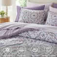 thumbnail image 2 of Regency Heights Twin XL Size Comforter Set, 6-Piece Bed in a Bag Twin XL, Purple Bedding Comforter Set with Comforter, Flat Sheets, Fitted Sheets with Side Pockets for College Dorm, 2 of 10
