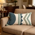 thumbnail image 6 of Boho Lumbar Throw Pillow Covers 12x20 Inch, Bohemian Tufted Decorative Pillow Covers with Tassels for Couch Sofa Bedroom Living Room 1 Pack, Mint Green, 6 of 7