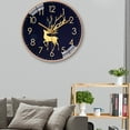 thumbnail image 2 of DESIGNICE Wall Clock,Pvc Dial Surface Kitchen Clock,Moisture-Proof Resistant to Mold Wall Clocks Battery Operated,Style8,8", 2 of 4