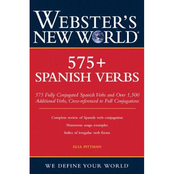 Pre-Owned Webster's New World 575+ Spanish Verbs (Paperback) 0764541579 9780764541575