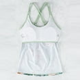 thumbnail image 5 of ZHUASHUM Womens Swimsuits Mint Green Beachwear Two Piece Ladies Tankini Swimsuits Tankini Tops With Shorts Swimwear Tankini Bathing Suit Attractive Vacations Wear XL, 5 of 7