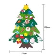 thumbnail image 5 of Árbol de Navidad de fieltro para hacer tú mismo + 26 adornos desmontables, regalos de Navidad, 5 of 5