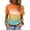 Orange, variant on Aloohaidyvio Graphic T Shirts for Women,Summer Women's Vintage Beach Shirt Spring Short Sleeve Crew Neck T-Shirt 2024 Casual Graphic Tees