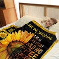 thumbnail image 3 of Sunflower Blanket Flower Floral Gifts for Mom Women Kids Girls Mothers Day Presents Soft Plush Throw Blanket Wife Sisters Gifts for Birthday Christmas Thanksgiving Halloween 60"x50", 3 of 6