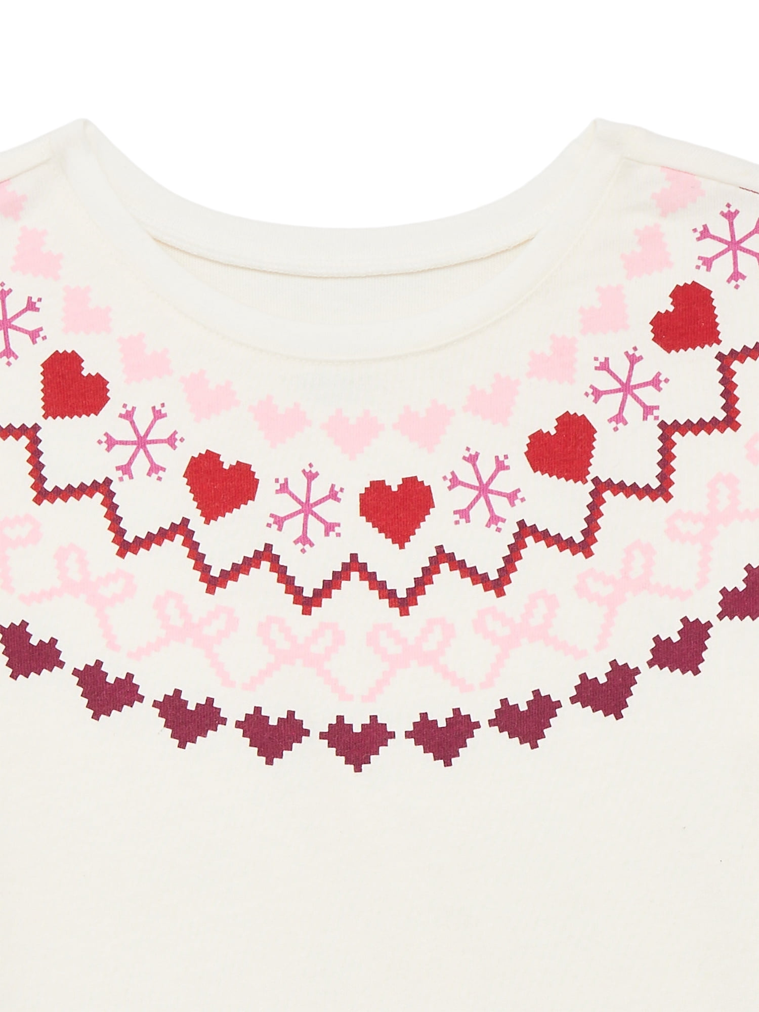 Garanimals Toddler Girls Holiday Ruffle Shoulder Top with Long Sleeves, Sizes 18M-5T
