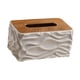 thumbnail image 5 of Funda para caja de pañuelos, creativa, decorativa, rectangular, para guardar pañuelos de papel Gris, 5 of 9