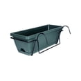 thumbnail image 4 of jinwen Balcony Railing Planter Pot Flower Pot Vase Hanging Planter Window Planter Boxes Green, 4 of 9