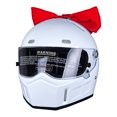 thumbnail image 3 of Soumake Helmet Bow Wear-resistant Single/Double Layer Waterproof Motorcycle Helmet Bow Knot for Helmet, 3 of 7
