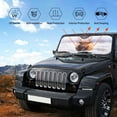 thumbnail image 6 of Disketp Windshield Sun Shade, Car Sun Shade For Front Window Highland Cow Sunshades Sun Visor Protector Blocks Uv Rays Foldable, 6 of 9