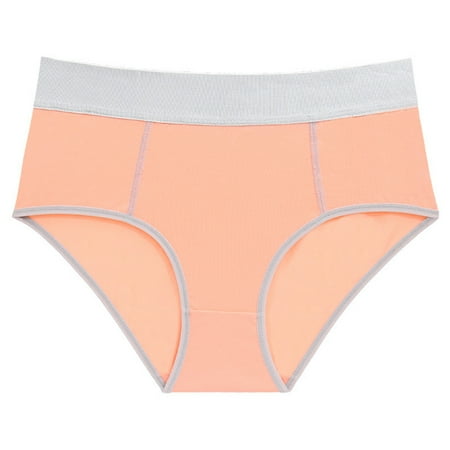 Spdoo Women s Seamless Underwear Soft Breathable Hipster Panties Ladies Full Coverage Briefs High Waist Tummy Control Panty Underpants Orange XS