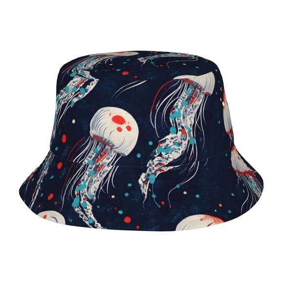 Jellyfish Fisherman's Hat Lightweight and Breathable Sun Hat Suitable for Both Men and Women