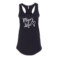thumbnail image 2 of Mom Life Best Mom Mother's Day Gift Blessed Family Kids | Womens Mother's Day Jersey Racerback Tank Top, Black, Small, 2 of 4