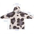 thumbnail image 7 of Beige and Black Of Leopard Print Blanket Hoodies for Kids 6-13YR Oversize Wearable Blanket Hoodies for Boys Girls Teens, 7 of 7