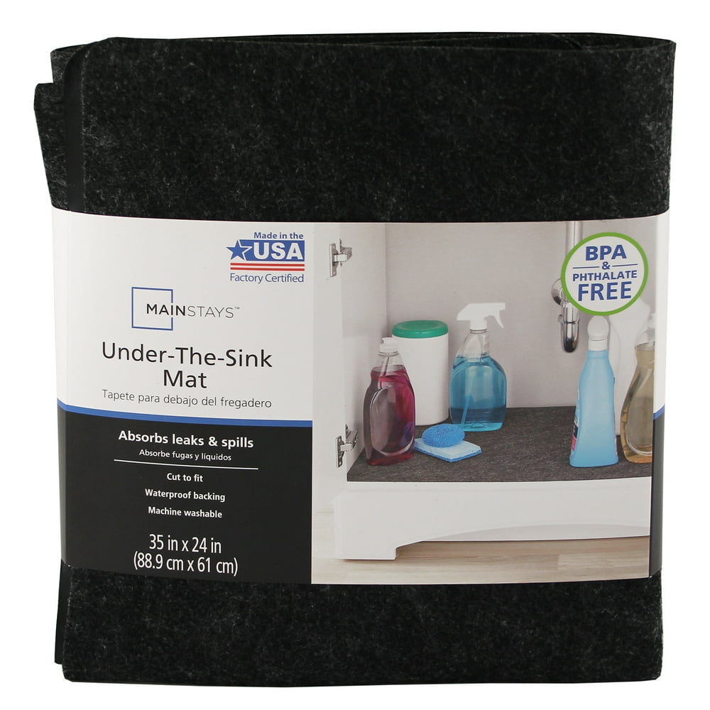 Mainstays Under the Sink Mat and Drawer Liner