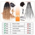 thumbnail image 7 of 24" Butterfly Box Braids Crochet Hair 6 Packs Prelooped Crochet Hair Long Butterfly Locs Jungle Box Braids Crochet Hair Synthetic Braids Crochet Hair, 7 of 7