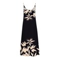 thumbnail image 4 of Staron Robes d'Été pour Femmes 2025 en Liquidation à Moins de 10 $ Robe d'Été Ample à Col en V Boho à Bretelles Spaghetti Sans Manches Robe de Plage Florale Décontractée pour Voyage et Vacances Longue Maxi, 4 of 5
