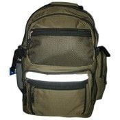 Polyester Backpack 19"x13"x8" Olive Green (12 Units Included)