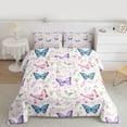 thumbnail image 2 of Castle Fairy 2-Piece Twin Size Comforter Set - Butterflies Reversible Print, 2 of 8