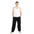 thumbnail image 2 of Leveret Mens Flannel Pants Black Medium, 2 of 3