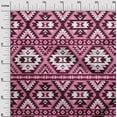 thumbnail image 3 of oneOone Velvet Pink Fabric African Aztech Fabric For Sewing Printed Craft Fabric By The Yard 58 Inch Wide, 3 of 4