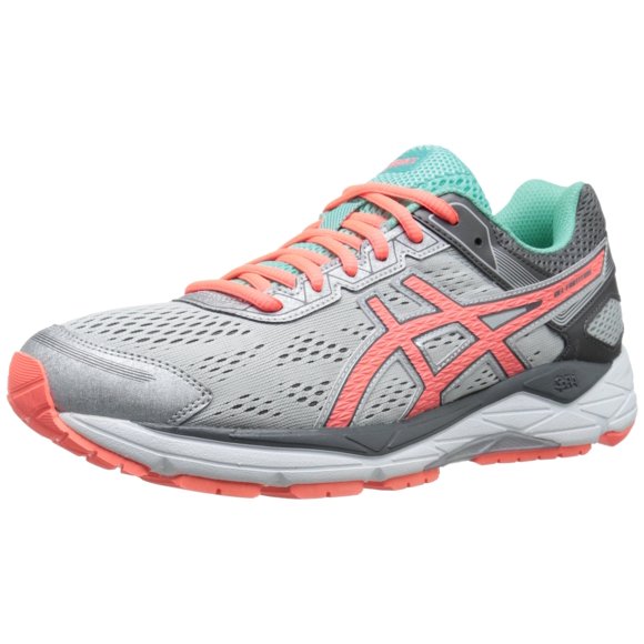 ASICS Women's Gel-Fortitude 7-W, Silver/Fiery Coral/Aqua Mint, 6.5 D US