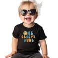 thumbnail image 2 of Groovy 1st Birthday Shirt for Infant Baby Boys Groove Dude Adorable First Birthday Outfit Black Shirt 12 Months, 2 of 5