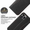 thumbnail image 4 of Dteck for iPhone 15 Pro Wallet Case, Shockproof PU Leather Flip Folio Case with Card Holders RFID Blocking Kickstand TPU Inner Shell Clasic Phone Cover for Men Women, Black, 4 of 8
