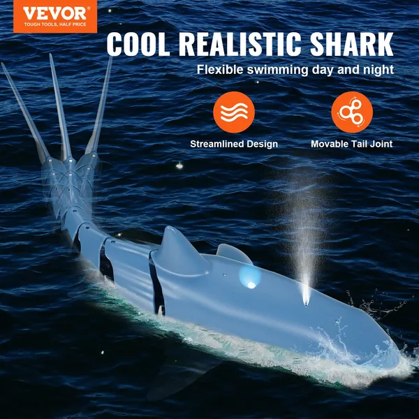 Remote Control Shark Toy 2.4 GHz High Speed RC Boat Christmas Gift