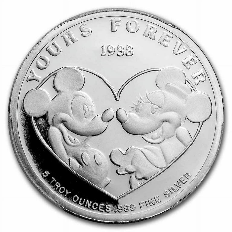 1988 5 oz Silver Round - Mickey Mouse Forever Yours PR-69 PCGS