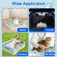 PETCAL Disposable Litter Boxes for Cats, 1Pcs Cat Litter Box Double