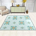 thumbnail image 3 of Dreamtimes Lightweight Carpet Mats, 5'3" x 4' Area Soft Rugs, Floor Mat Rug Home Decoration for Kids Room Living Room, 63"x 48" Ethnic Mayan Symbol Motifs, 3 of 6