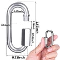thumbnail image 6 of Windfall 5Pcs M4/M6/M8 Stainless Steel D-Ring Carabiner Buckle Outdoor Travel Equipment for Outdoor Activities, Camping, Fishing, Hiking, Traveling, 6 of 8