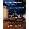 thumbnail image 2 of IdealHouse 10 ft Solar Light Patio Umbrella, Outdoor Table Umbrella with Tilt Crank & 8 Ribs, Waterproof UV Protection for Garden Backyard Poolside Patio Deck, 2 of 6