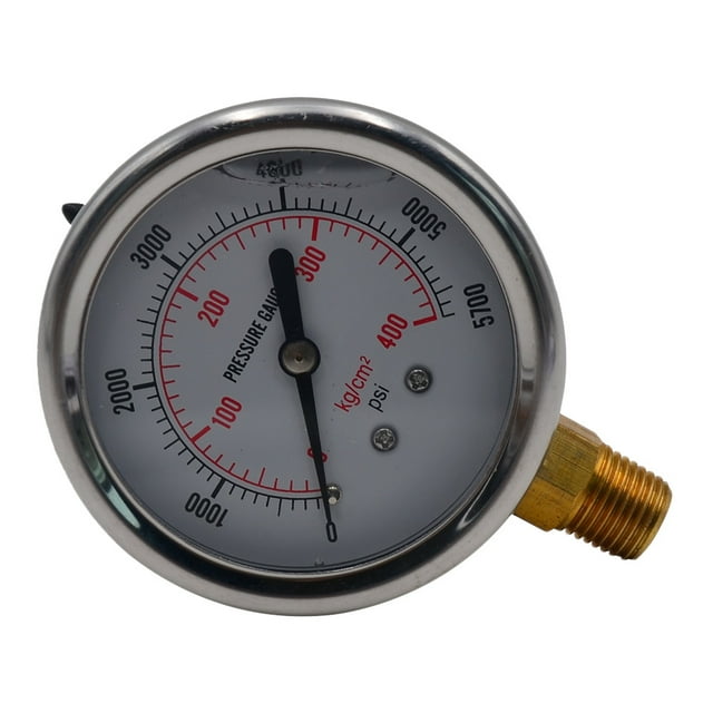 Medidor de presión de aceite 05000PSI herramienta de medición de medidor Ehuebsd de presión hidráulica rosca estándar estadounidense accesorios para automóviles
