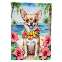 Chihuahua Luau House Flag